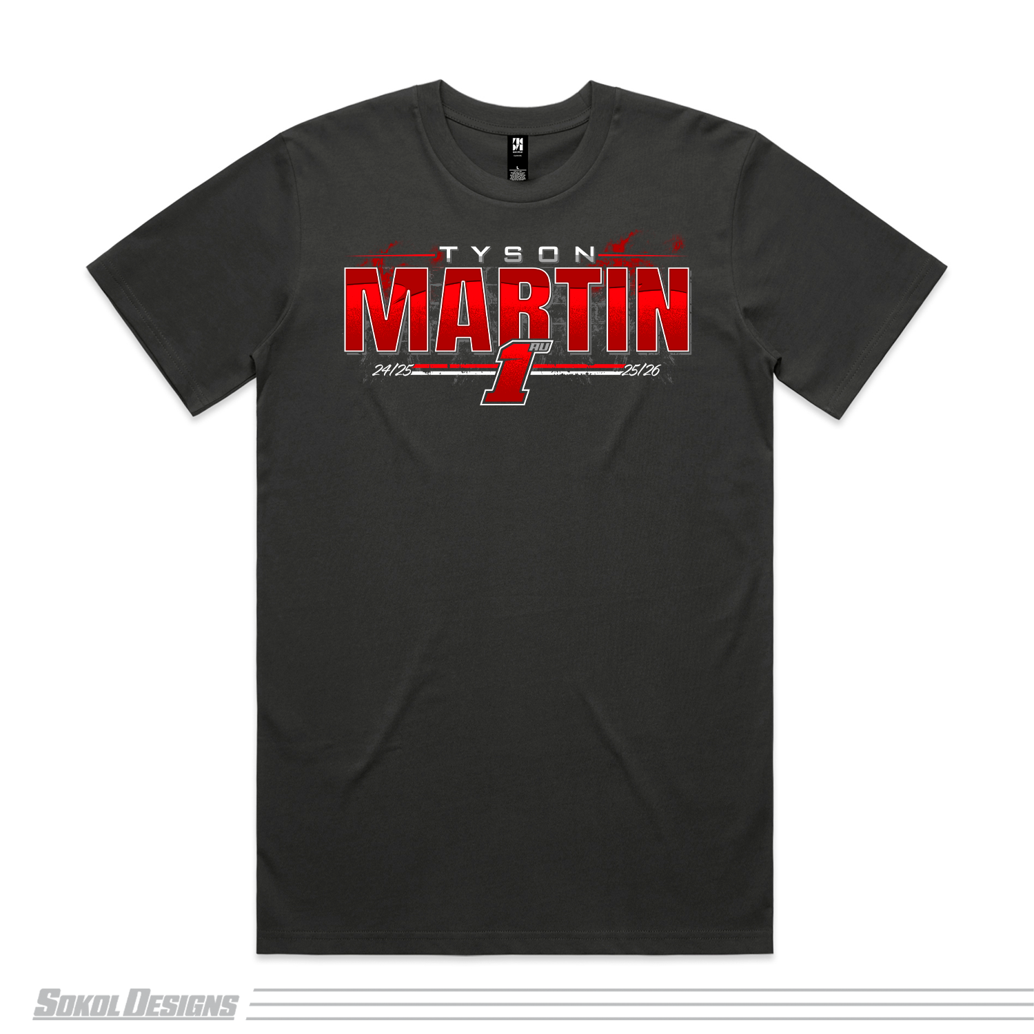 (PRE-ORDER) Kids Back-to-Back Australian Champion T-Shirt Coal
