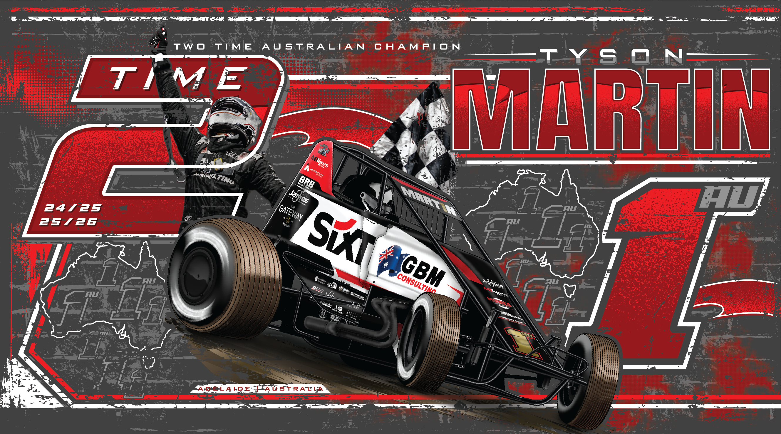 (PRE-ORDER) Tyson Martin Racing Stubby Holder